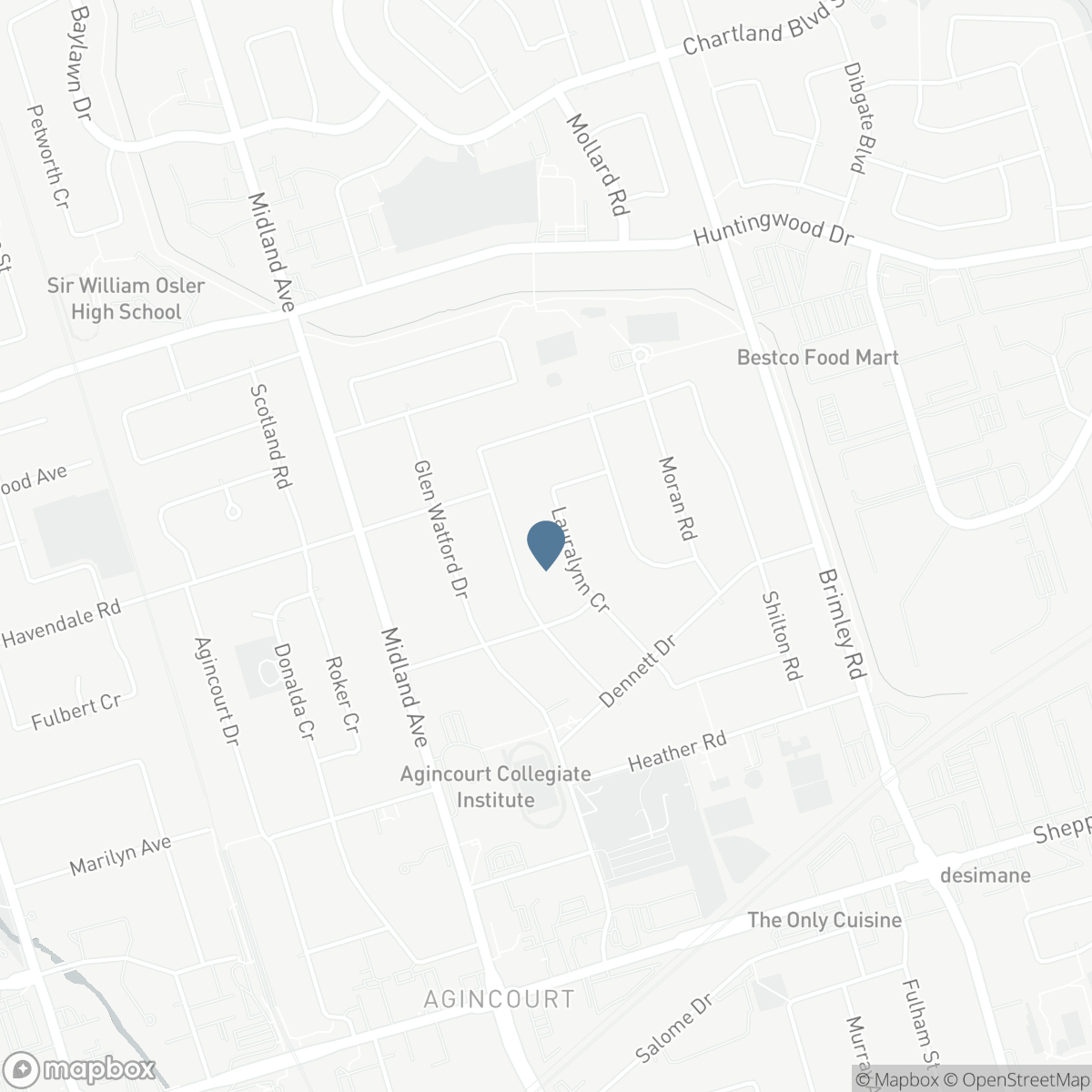 32 LAURALYNN CRESCENT, Toronto, Ontario M1S 2H5